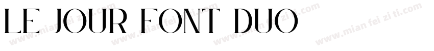 Le Jour Font Duo字体转换